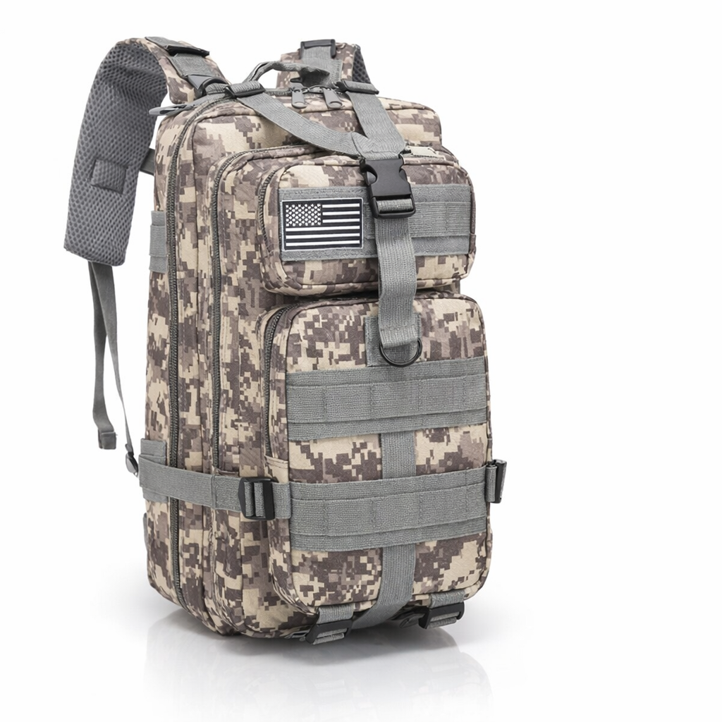 25 L  Men'S Backpack Made of Nylon, Suitable for Outdoor Activities Like Sports, Camping, Hiking, Trekking, Fishing, And Hunting, Available in 25L And 50L Sizes.