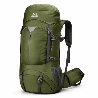 60L Large Capacity Outdoor Hiking Backpack, Camping Tent Backpack for Men and Women, Sports Travel Bag, Trekking and Touring Luggage Bag