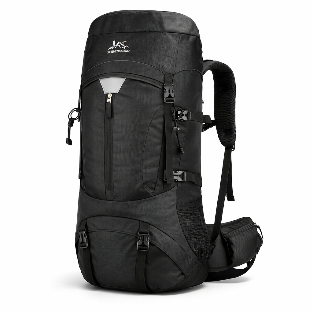 60L Large Capacity Outdoor Hiking Backpack, Camping Tent Backpack for Men and Women, Sports Travel Bag, Trekking and Touring Luggage Bag
