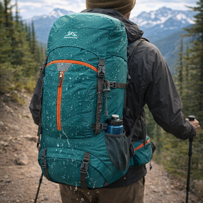 60L Large Capacity Outdoor Hiking Backpack, Camping Tent Backpack for Men and Women, Sports Travel Bag, Trekking and Touring Luggage Bag