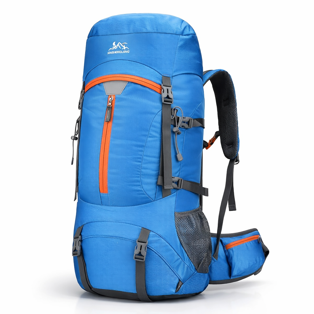 60L Large Capacity Outdoor Hiking Backpack, Camping Tent Backpack for Men and Women, Sports Travel Bag, Trekking and Touring Luggage Bag