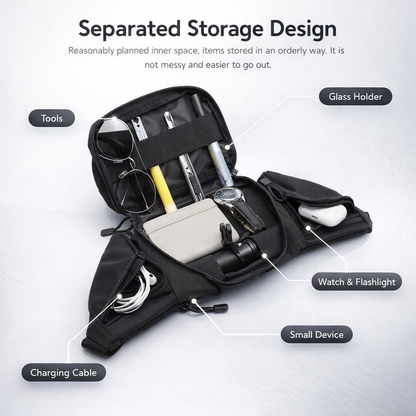 Men'S Tactical Waist Bag for Sports, Climbing, Camping, And Motorcycle Riding, Made of Nylon, Suitable for Tools And Everyday Use