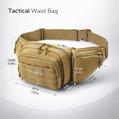 Men'S Tactical Waist Bag for Sports, Climbing, Camping, And Motorcycle Riding, Made of Nylon, Suitable for Tools And Everyday Use