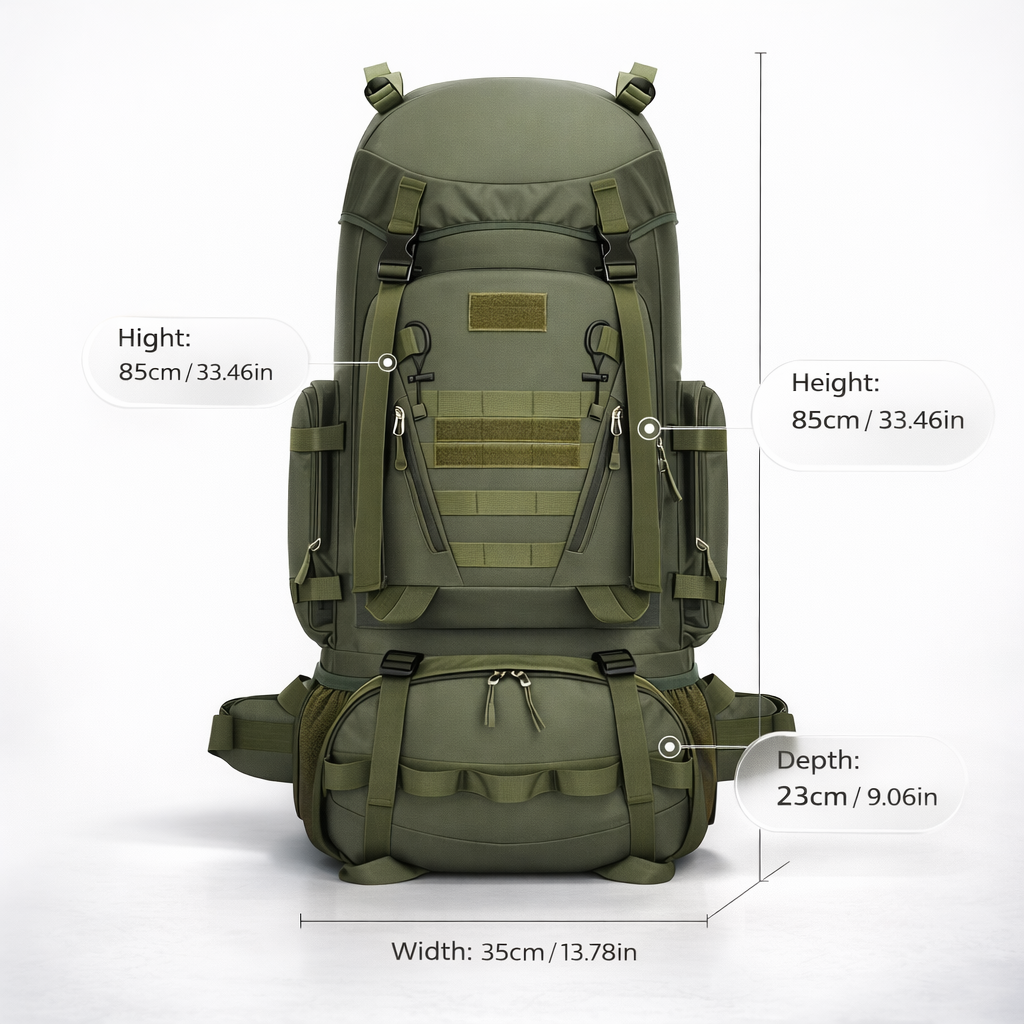 100L Large Capacity Outdoor Backpack for Sports, Suitable for Both Men And Women, Ideal for Travel, Hiking, Business Trips, And Camping