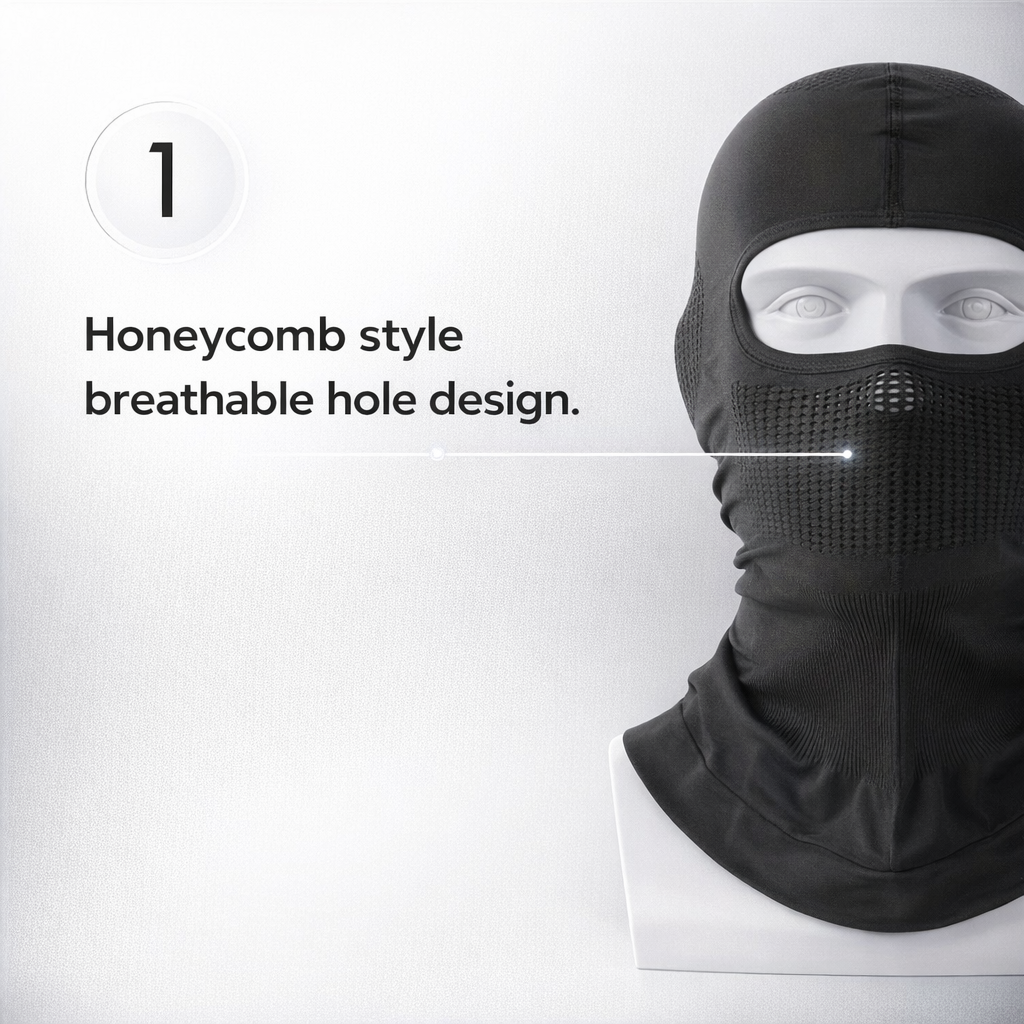 High-elasticity Breathable Balaclava, Seamless Full-face Riding Mask for Outdoor Sports, Sun Protection and Dust Prevention, Motorcycle Visor, for Mountaineering, Hiking, Fishing, Sun-shading Headscarf, Neck Gaiter, and Bicycle/motorcycle Liner