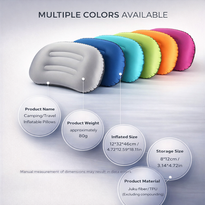 Ultralight Inflatable Pillow, For Outdoor Camping Travel