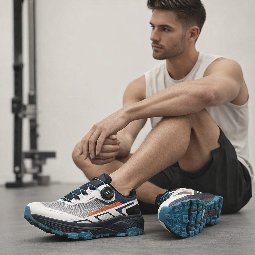 Ademende casual sneakers voor heren Luxe trainer Mode-instappers Hardloopschoenen - Comfortabele raceschoenen voor heren