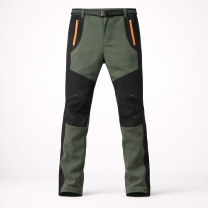 LNGXO Dikke warme fleece wandelbroek Heren Winter Waterdicht Winddicht Outdoor Soft Shell Regenbroek Trekking Camping Skibroek
