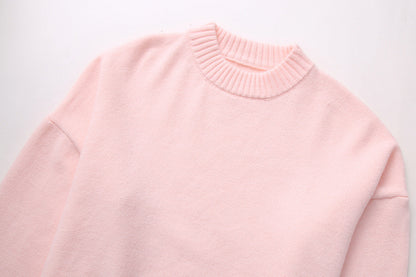 Dame sweater - Wrap sweater - Bomuld - Pink