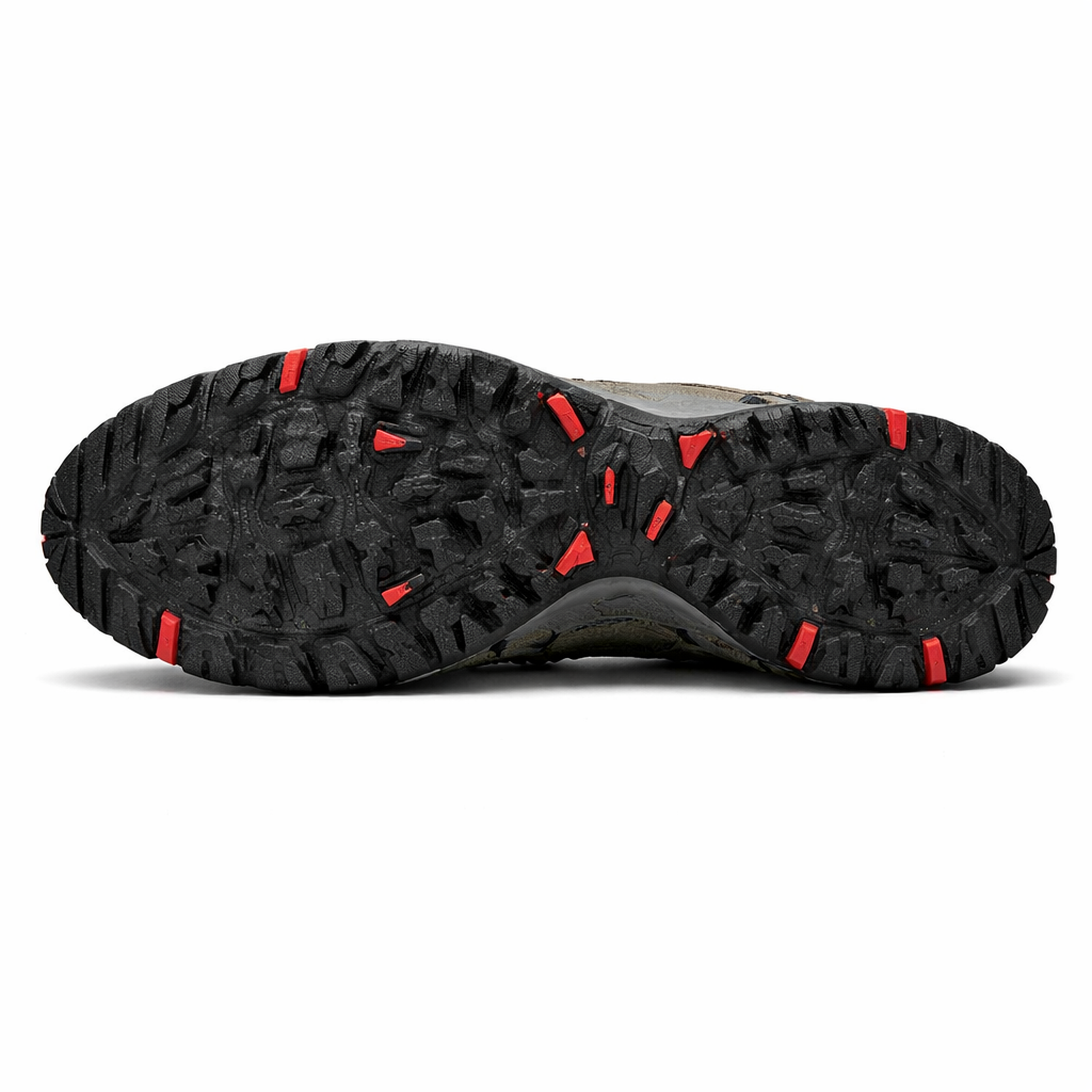 HIKEUP Wandelschoenen voor heren Suède buitenschoenen Slijtvaste heren Trekking Wandelen Jacht Tactische sneakers