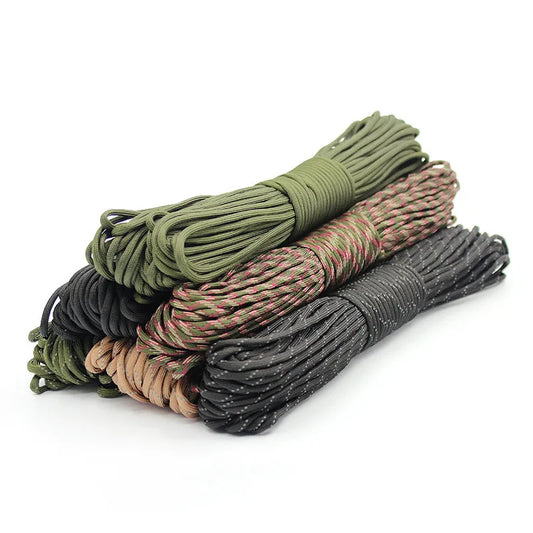 5/15/31/50M Militaire Paracord 7 Cores 4mm 550 Paracord Tactische Parachute Camping accessoires Outdoor Survival DIY Armband Touw