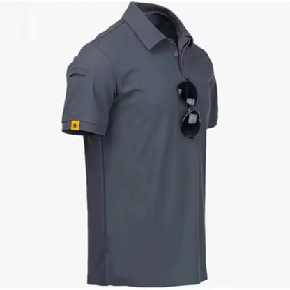 Sneldrogende trui voor heren, geborduurde shirts, zomer, oversized, ademende kleding, elastische effen camping, wandelen, klimmen, T-shirts
