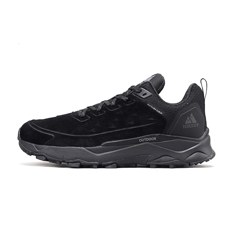 HIKEUP Wandelschoenen voor heren Buitensporten Kamperen Jagen Wandelschoen Suède Echt leer Ademende sneaker Antislip