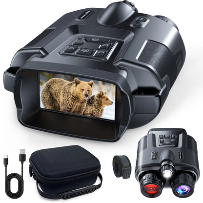 4K Nachtzicht Verrekijker 3 inch Scherm 8X Digitale Zoom Met Tactisch Licht 5000mAh Oplaadbare Infrarood Vision Nachtbril