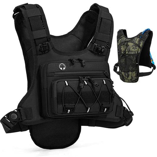 Running Chest Pack Hydratatievest voor fietsen Wandelen Fietsrace Marathontas Heren Dames Sport Tactisch zakje Campingrugzak