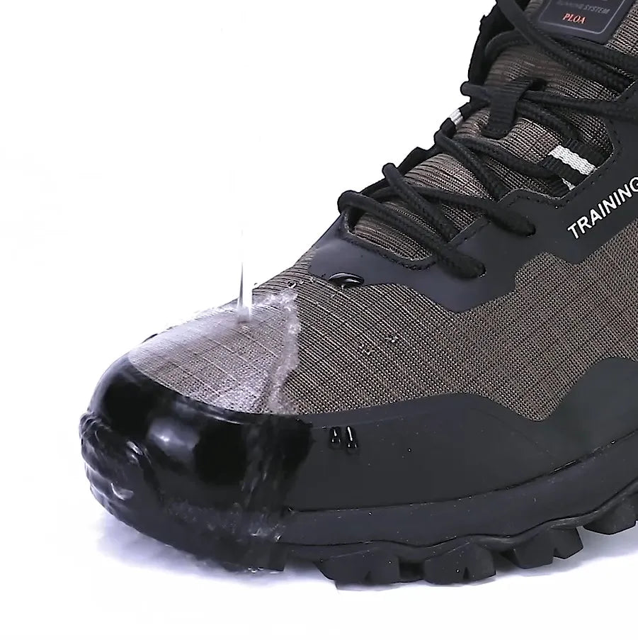 Baasploa Mannen Nieuwe Wandelschoenen Outdoor Waterdichte Slijtvaste Antislip Sneakers Mannelijke Casual Lichtgewicht Veterschoenen Wandelschoenen