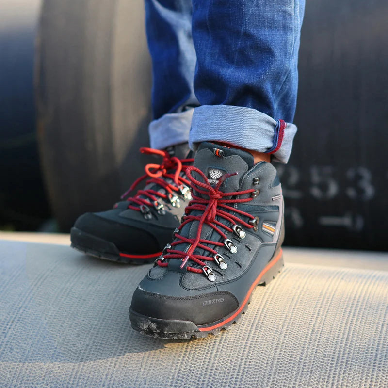 Mannen Wandelen Schoenen Waterdichte Lederen Schoenen Klimmen & Vissen Schoenen Nieuwe Outdoor Schoenen Mannen Hoge Top Winter Laarzen Trekking Sneaker