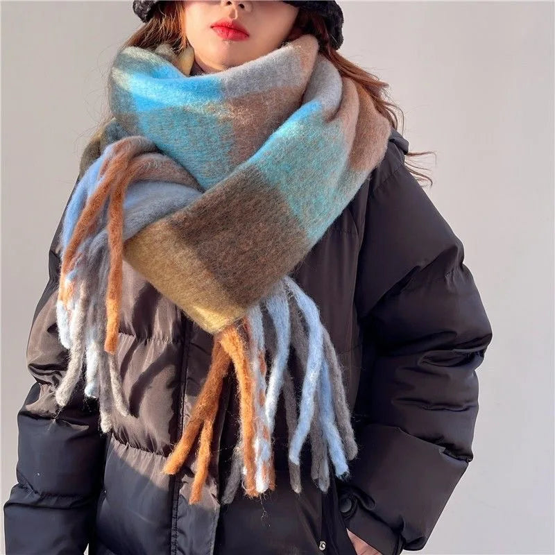 Scarvello | Thick Warm Wool Colored Scarf