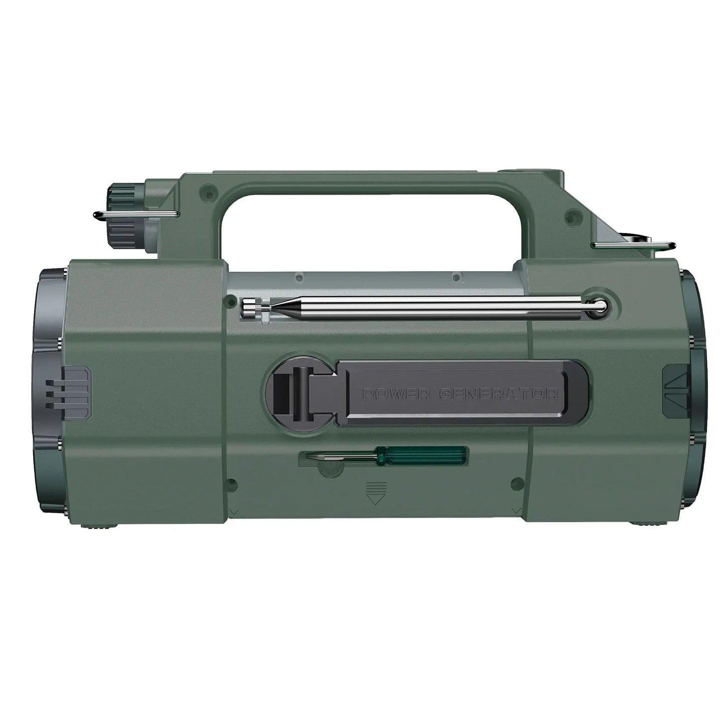 Nieuwe multifunctionele buitenradio FM/MW/SW/VHF/WB, handmatige noodgenerator, LED-zaklamp noodopladen SOS-alarm, 5000 mAh