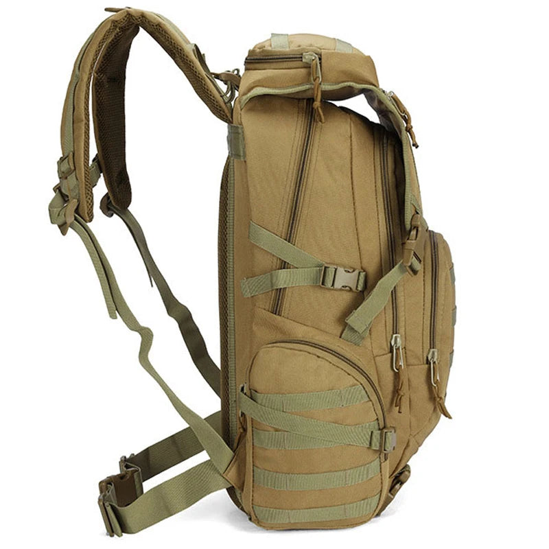 Tactische rugzak Survival Bag Jacht MOLLE Rugzak GYM voor heren EDC Outdoor Reizen Wandelrugzak Camping Trekkingrugzak