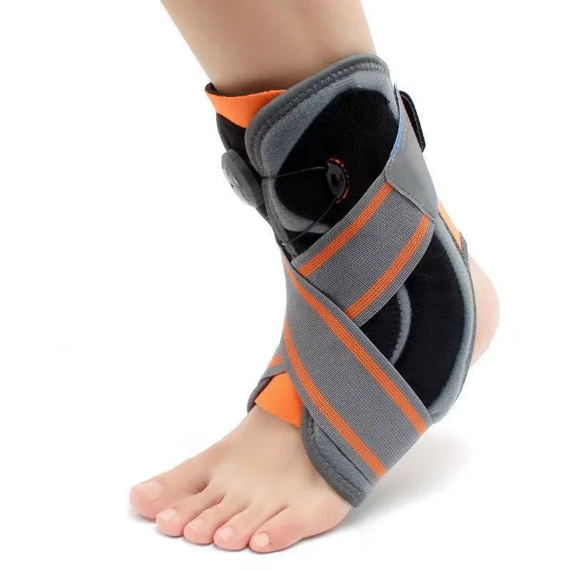 Unisex enkelorthese met elastische voetstabilisator en beschermende draaibare enkelband voor blessureherstel enkelbrace ondersteuning
