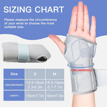 1 Stuks Polsbrace Carpale Tunnel Ondersteuning Pijnverlichting Vrouwen Mannen Verstelbare Polsbeschermer Fit Rechter Linkerhand Voor Artritis Tendonitis
