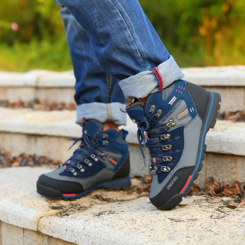 Mannen Wandelen Schoenen Waterdichte Lederen Schoenen Klimmen & Vissen Schoenen Nieuwe Outdoor Schoenen Mannen Hoge Top Winter Laarzen Trekking Sneaker