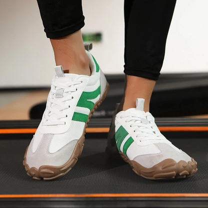 2026 Nieuwe Brede Teen Blotevoeten Schoenen Heren Dames Zero Drop Minimalistische Sneakers Retro Outdoor Antislip Wandelschoenen Casual Sneaker