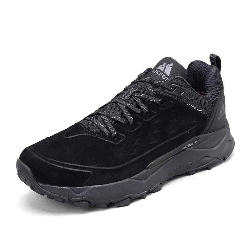 HIKEUP Wandelschoenen voor heren Buitensporten Kamperen Jagen Wandelschoen Suède Echt leer Ademende sneaker Antislip