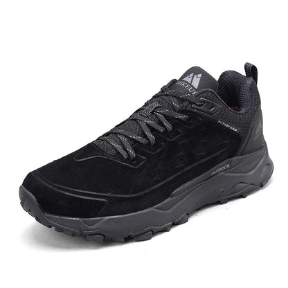 HIKEUP Wandelschoenen voor heren Buitensporten Kamperen Jagen Wandelschoen Suède Echt leer Ademende sneaker Antislip