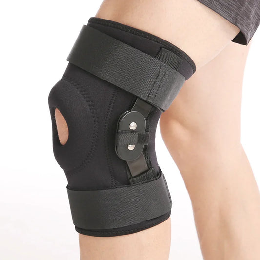 Verstelbare Scharnierende Kniebrace Kniesteun Wrap voor Meniscusscheur Patellapees Ondersteuning Pijnbestrijding Stammen Verstuikingen etc