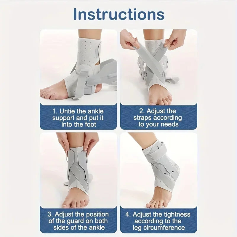 1/2 Stuks Enkelbrace Voor Verstuikte Enkel Ondersteuning Met Zijstabilisatoren Voor Mannen Vrouwen Enkelspalk Stabilisator Herstel Tendinitis