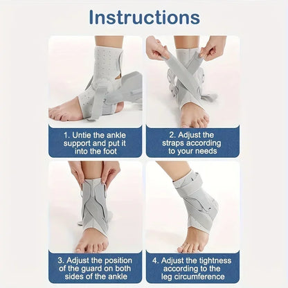 1/2 Stuks Enkelbrace Voor Verstuikte Enkel Ondersteuning Met Zijstabilisatoren Voor Mannen Vrouwen Enkelspalk Stabilisator Herstel Tendinitis