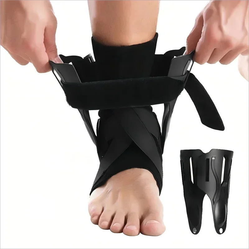 1/2 Stuks Enkelbrace Voor Verstuikte Enkel Ondersteuning Met Zijstabilisatoren Voor Mannen Vrouwen Enkelspalk Stabilisator Herstel Tendinitis
