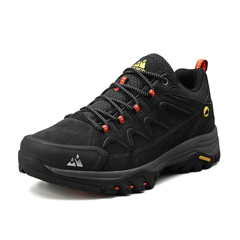 HIKEUP lederen herenschoenen voor heren casual schoenen mode waterdichte winter luxe designer merk werklaarzen man antislip sneakers