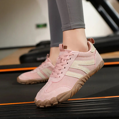 2026 Nieuwe Brede Teen Blotevoeten Schoenen Heren Dames Zero Drop Minimalistische Sneakers Retro Outdoor Antislip Wandelschoenen Casual Sneaker