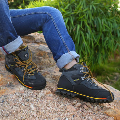 Mannen Wandelen Schoenen Waterdichte Lederen Schoenen Klimmen & Vissen Schoenen Nieuwe Outdoor Schoenen Mannen Hoge Top Winter Laarzen Trekking Sneaker