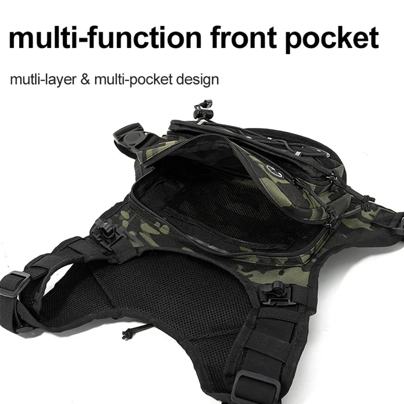 Running Chest Pack Hydratatievest voor fietsen Wandelen Fietsrace Marathontas Heren Dames Sport Tactisch zakje Campingrugzak