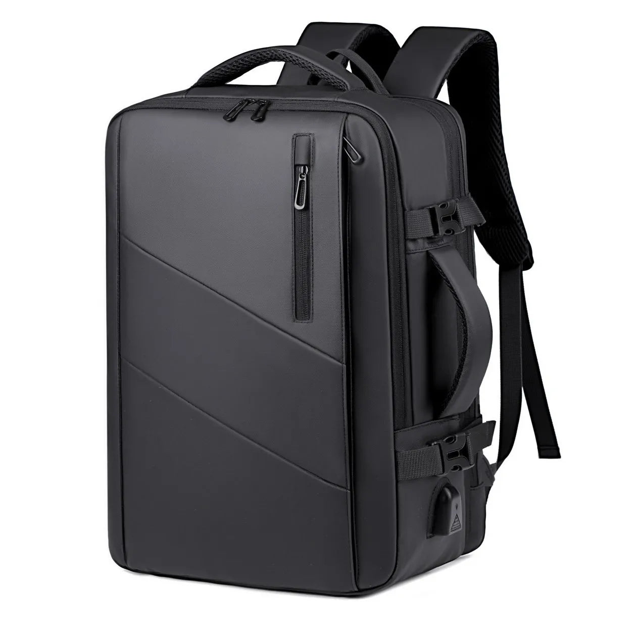 Reisrugzak Heren Zakelijke rugzak School uitbreidbare USB-tas Multifunctionele computertas Waterdichte rugzak met grote capaciteit