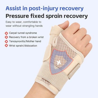 Flexibele pols- en duimbrace voor tendinitis, artritis, ademende duimbeschermer, geschikt voor rechter- en linkerhand