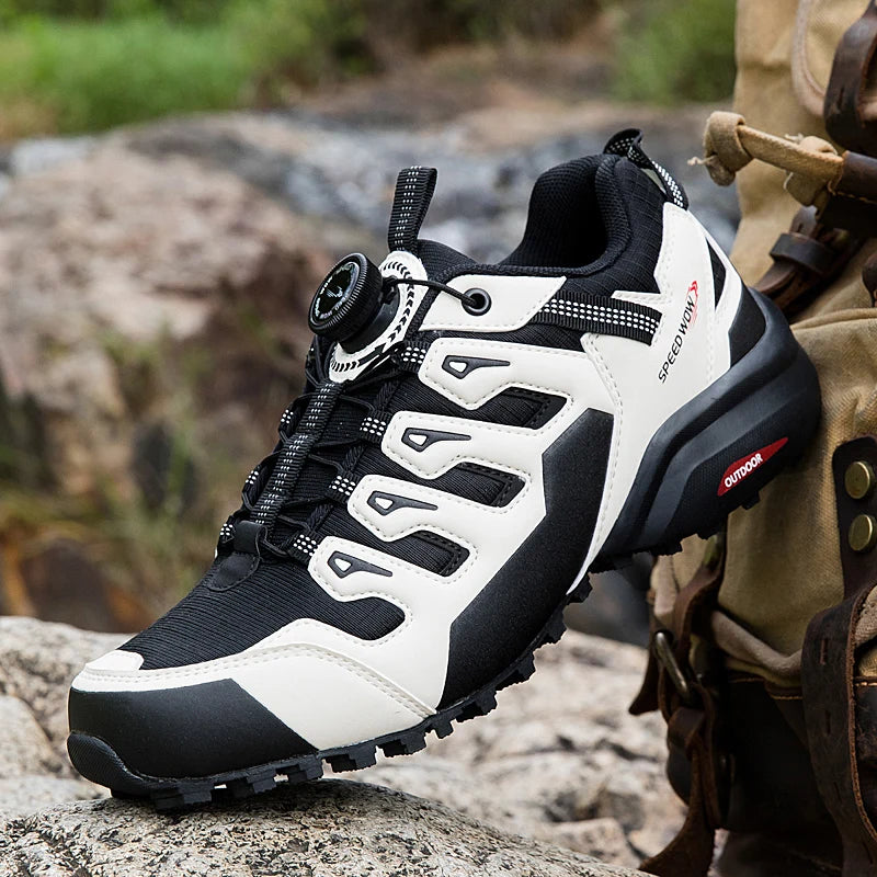 Wandelschoenen voor heren Suède buitenschoenen Slijtvaste heren Trekking Wandelen Jacht Tactische sneakers