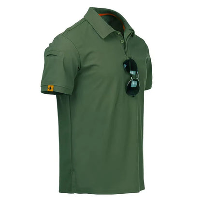 Sneldrogende trui voor heren, geborduurde shirts, zomer, oversized, ademende kleding, elastische effen camping, wandelen, klimmen, T-shirts