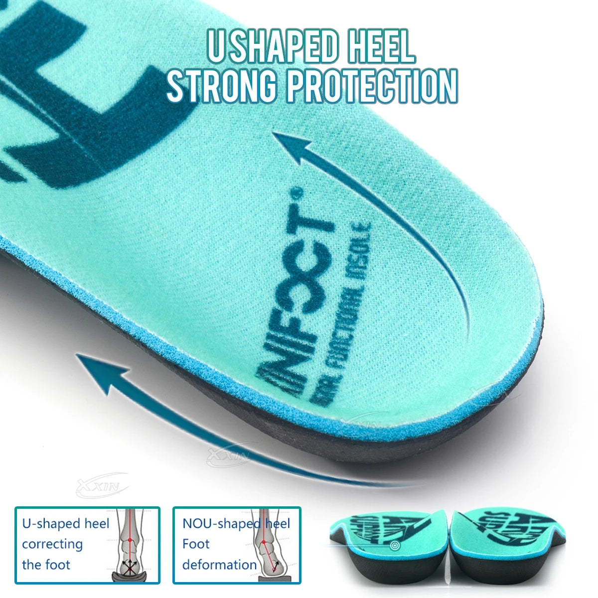 【Xxin】Boog Ondersteuning Binnenzool Orthopedische Binnenzool Mannen Vrouwen Sport Schoen Insert Platte Voet Schoen Pad Size35-46