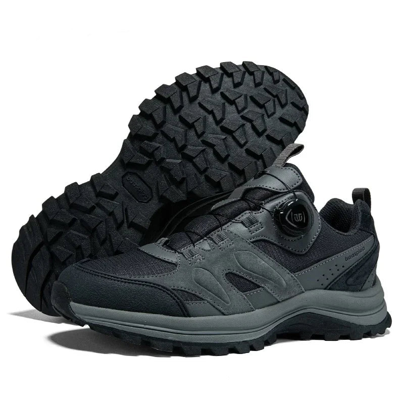 Baasploa Heren Wandelschoenen Antislip Slijtvast Outdoor Klimmen Wandelschoenen voor Heren Comfort Binnenkatoen Outdoor Sneakers