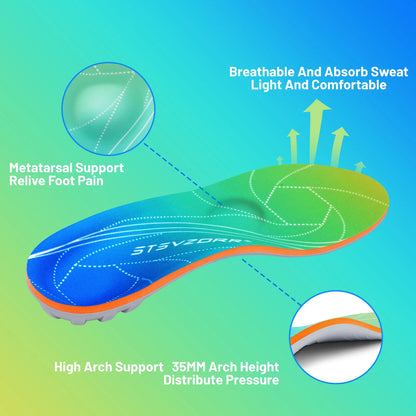 iFitna Fasciitis Plantaris Relief Orthopedische Schoen Binnenzool Middenvoetpijn Platvoeten Steunzool Insert Mannen & Vrouwen Staande De hele dag