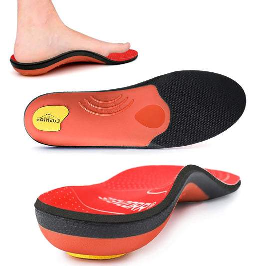 iFitna Fasciitis Plantaris Orthopedische Sport Binnenzool Hoge Steunzool Heren Dames Zool, Platte Voeten Pijnbestrijding Orthopedische Schoeninzetstuk