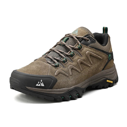 HIKEUP lederen herenschoenen voor heren casual schoenen mode waterdichte winter luxe designer merk werklaarzen man antislip sneakers