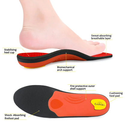 iFitna Fasciitis Plantaris Orthopedische Sport Binnenzool Hoge Steunzool Heren Dames Zool, Platte Voeten Pijnbestrijding Orthopedische Schoeninzetstuk