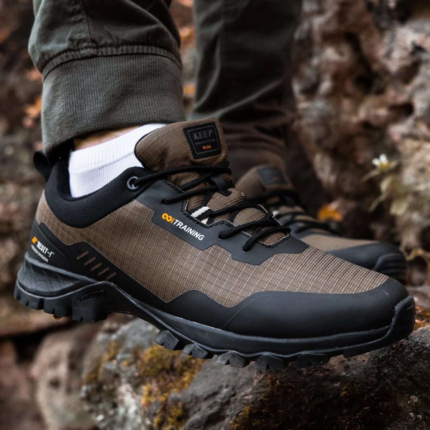 Baasploa Mannen Nieuwe Wandelschoenen Outdoor Waterdichte Slijtvaste Antislip Sneakers Mannelijke Casual Lichtgewicht Veterschoenen Wandelschoenen