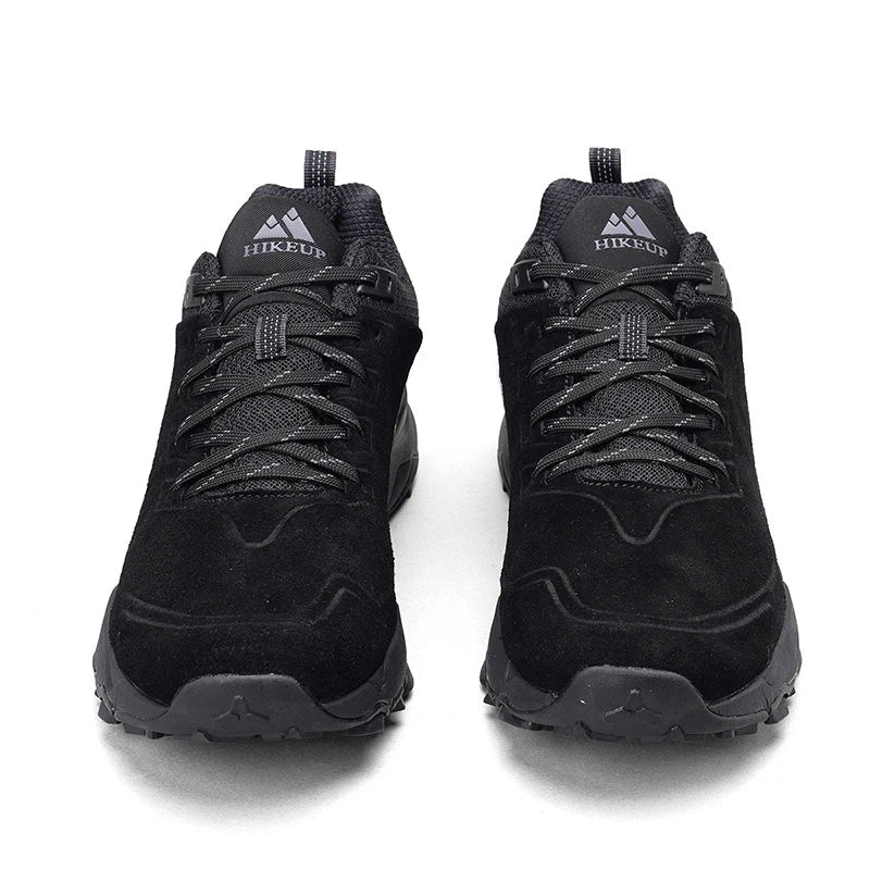 HIKEUP Wandelschoenen voor heren Buitensporten Kamperen Jagen Wandelschoen Suède Echt leer Ademende sneaker Antislip